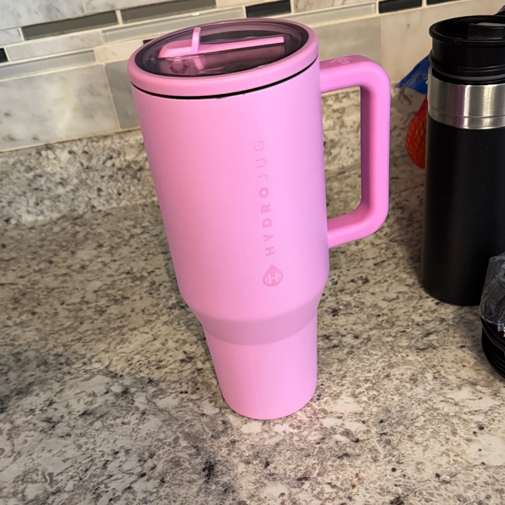 HydroJug Light Pink Tumbler with Handle